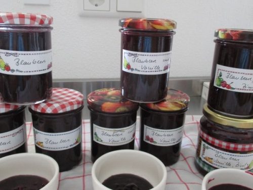 Blaubeermarmelade mit Vanille oder Zimt
