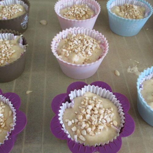 Muffins mal anders gebacken - mit kleinen Apfelstückchen, Zimt und Hagelzucker für den besonderen Geschmack