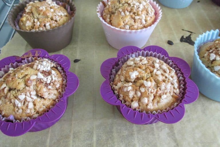 Muffins mal anders gebacken - mit kleinen Apfelstückchen, Zimt und Hagelzucker für den besonderen Geschmack