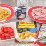 Maggi-Nudel-Schinken Gratin ist sehr schnell und einfach gemacht und mit den Tomaten und dem Paprika ein geschmacklich sehr leckerer Auflauf