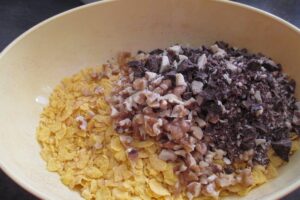 Knusprige Cornflakes-Kekse Rezept mit Schokolade