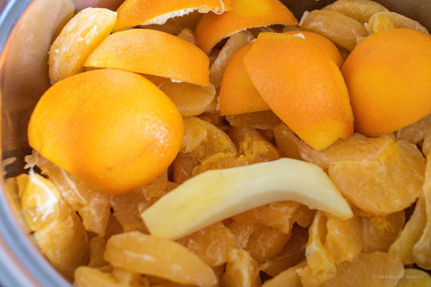 Orangenmarmelade mit Ingwer - schnell und einfach selber gemacht, wenige Zutaten wie Orangen, Zitrone, Gelierzucker