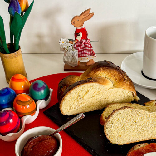 Osterzopf - mit Hefeteig schnell einfach und gebacken